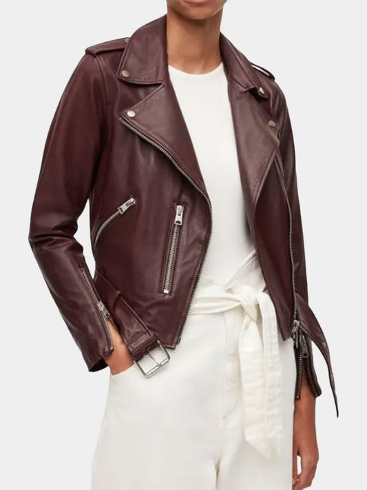 Brie Virgin River Season 4 Biker Leather Jacket