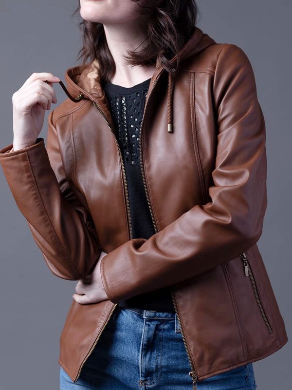 Brown Hooded Jacket