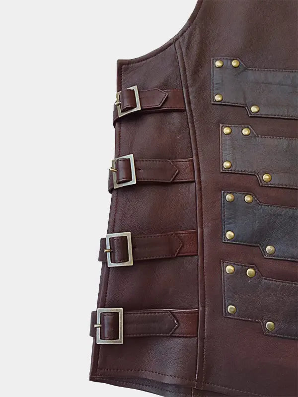 Brown Leather Vest