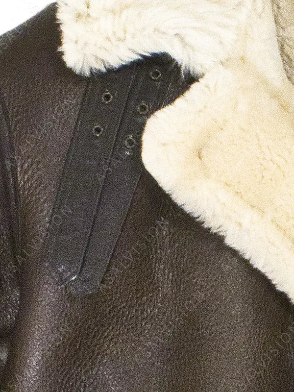 Brown Shearling Leather Jacket
