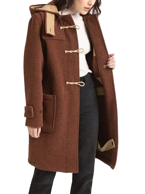 Calla Brown Wool Duffle Coat