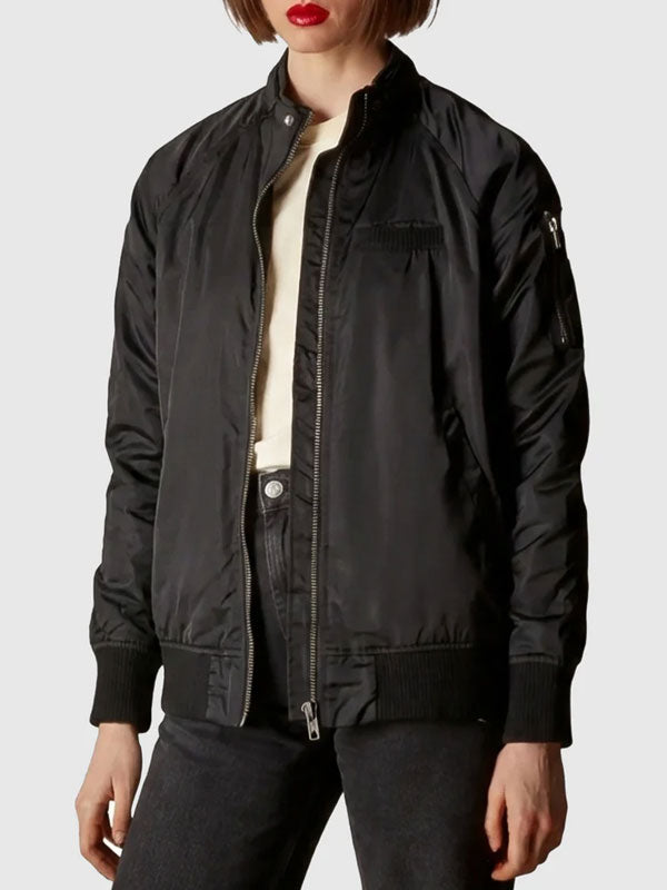 Brynnley Black Bomber Jacket