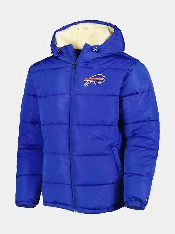 Buffalo Bills Blue Puffer Jacket