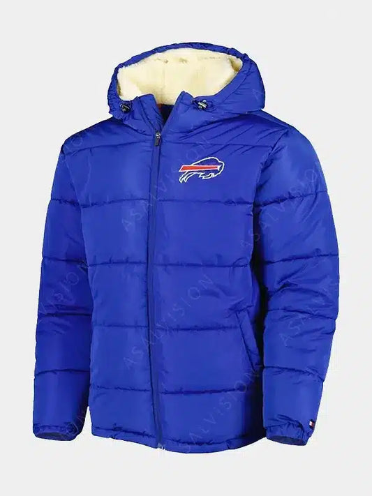 Buffalo Bills Blue Puffer Jacket