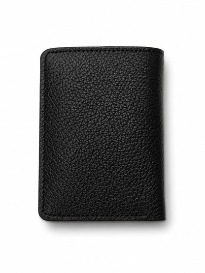 Bulk Black Double Cash Slot Cow Leather Wallet (50 Pcs)