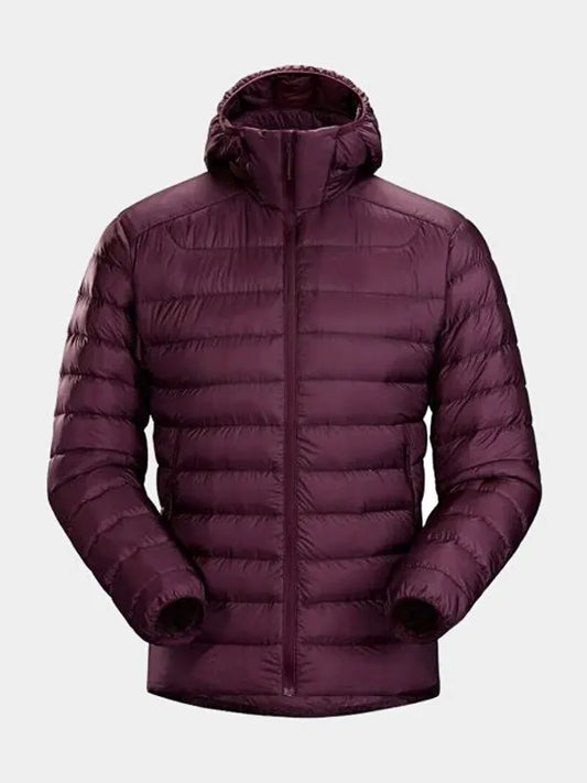 Burgundy Puffer Jacket For Men