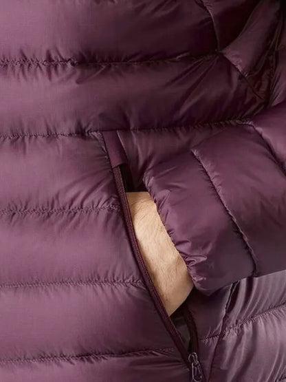 Burgundy Puffer Jacket