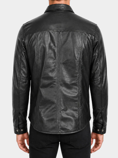 Buttoned Leather Shirt