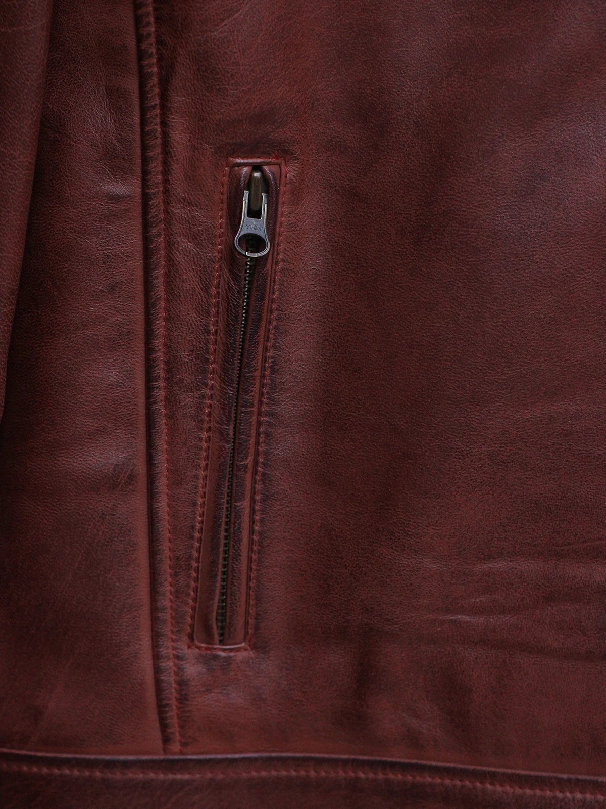 Cafe Racer Lambskin Leather Jacket In Cognac Brown Color