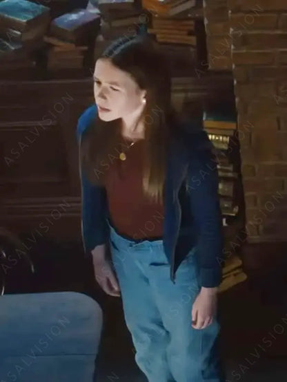 Cailey Fleming IF (Imaginary Friends) 2024 Blue Hoodie Jacket