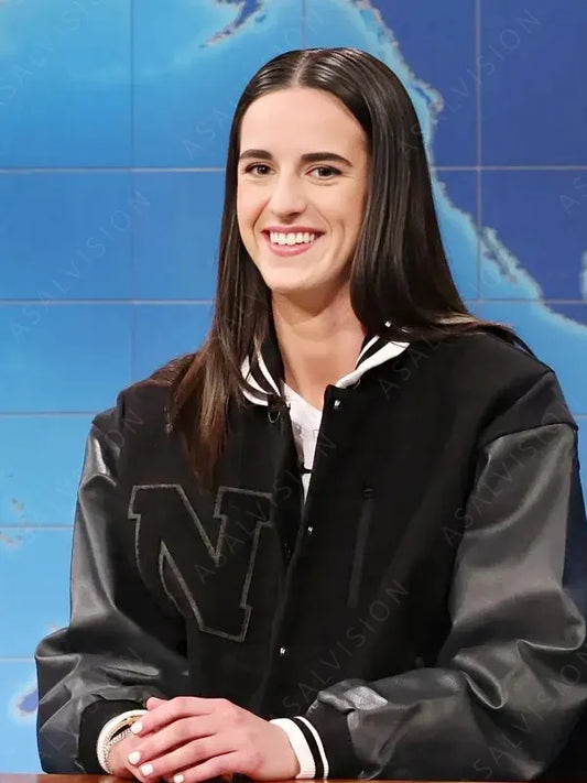 Caitlin Clark SNL Varsity Jacket