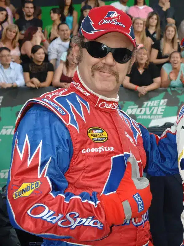 Cal Naughton Jr Talladega Nights Nascar Leather Jacket