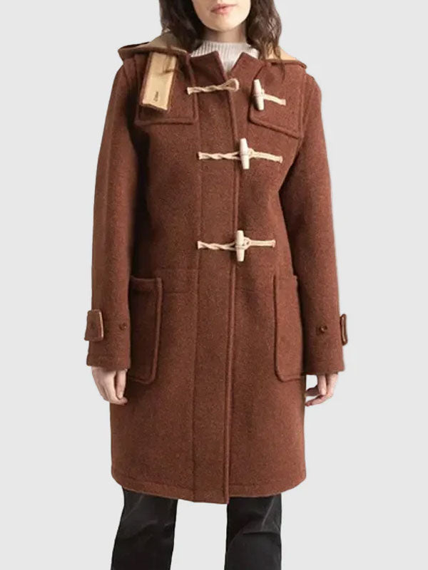 Calla Brown Wool Duffle Coat