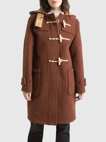Calla Brown Wool Duffle Coat