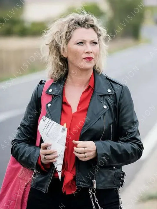 Candice Renoir Cécile Bois Leather Jacket
