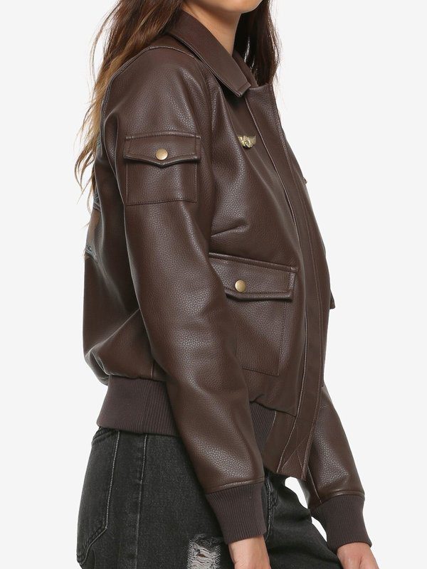 Captain Marvel Carol Danvers Bomber Leather Jacket1