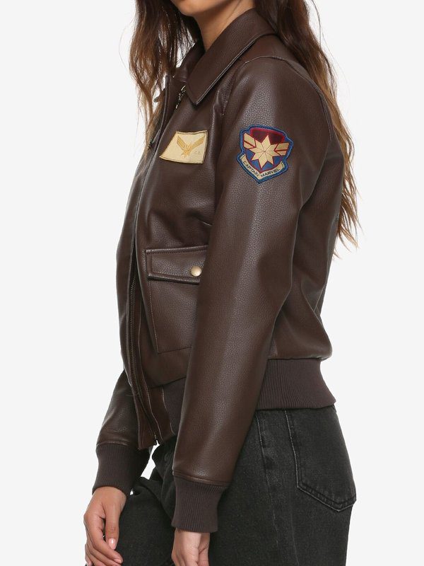 Captain Marvel Carol Danvers Flight Bomber Jacket