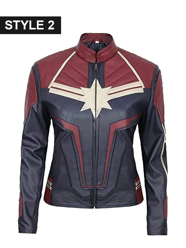 Captain Marvel Carol Danvers Leather Jacket