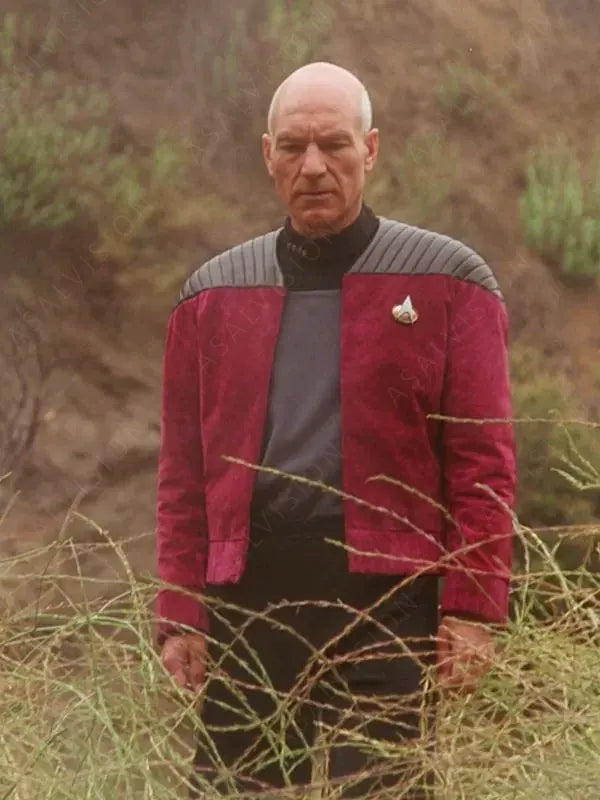 Captain Picard Star Trek Patrick Stewart Red Jacket