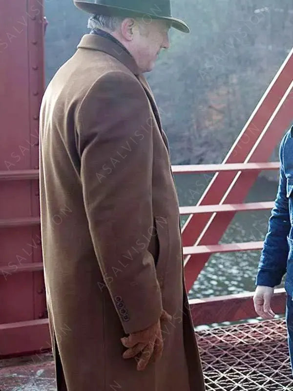 Carmine Falcone TV Series Gotham John Doman Brown Wool Trench Coat