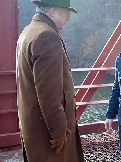 Carmine Falcone TV Series Gotham John Doman Brown Wool Trench Coat