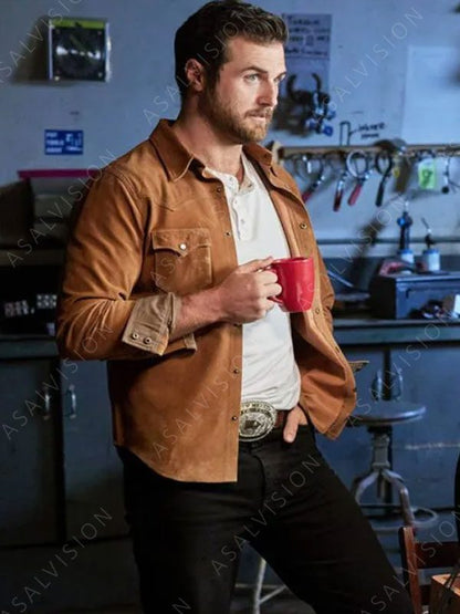 Cash McMurray Brown Suede Leather Jacket