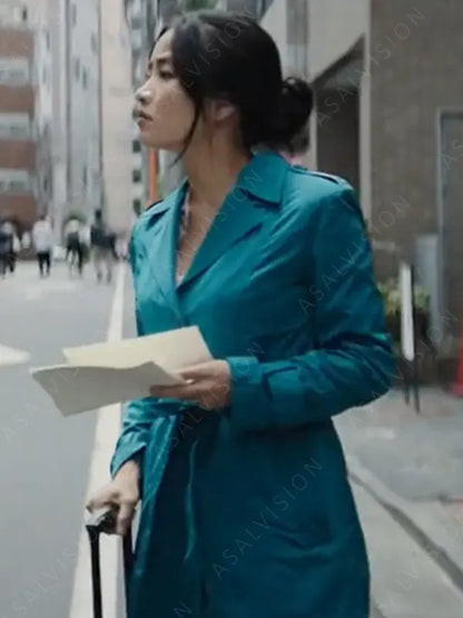 Cate Randa Blue Trench Coat