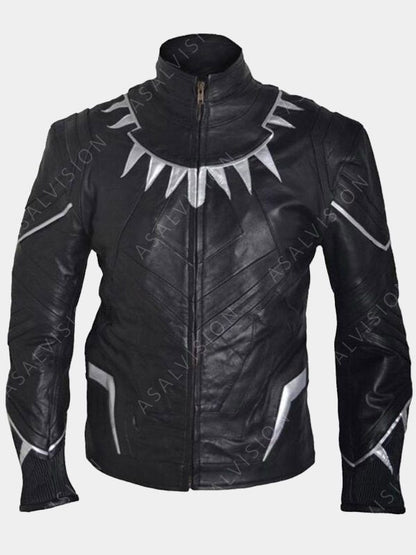 Chadwick Boseman Black Panther Leather Jacket