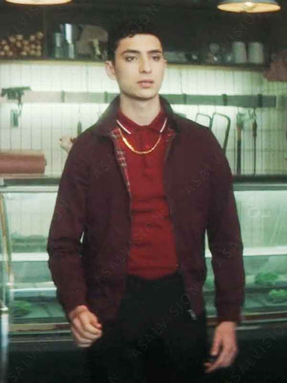 Charles Rowland TV Series Dead Boy Detectives Season 1 Jayden Revri Maroon Jacket