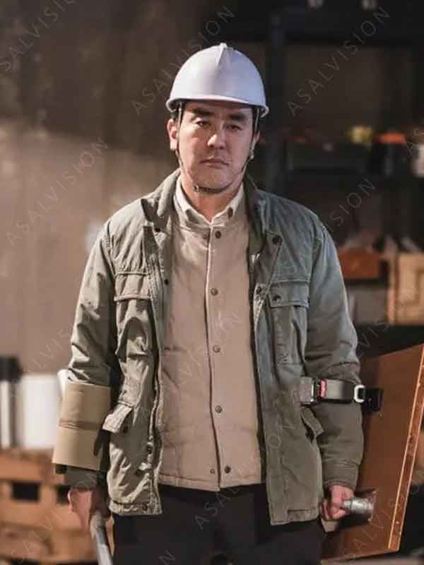 Choi Seon Man TV Series Chicken Nugget 2024 Ryu Seung-ryong Green Cotton Jacket
