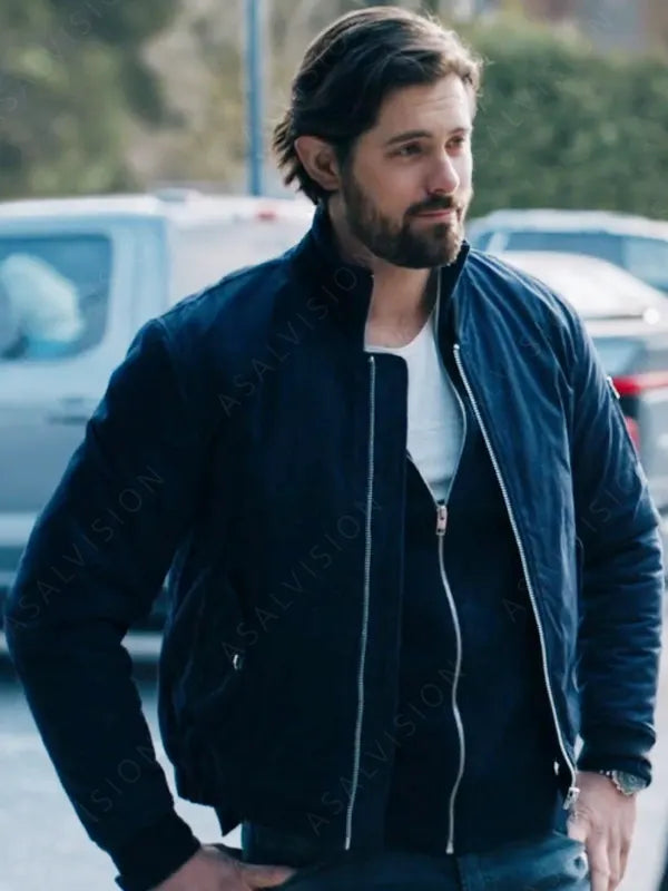 Chris McNally Movie Tipline Mysteries Dial 1 For Murder Beeks Bomber Jacket