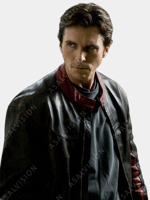 Christian Bale Dark Knight Leather Biker Jacket