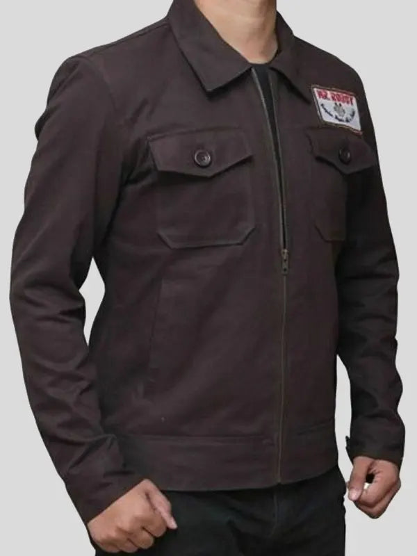 Christian Slater Mr. Robot Brown Cotton Jacket