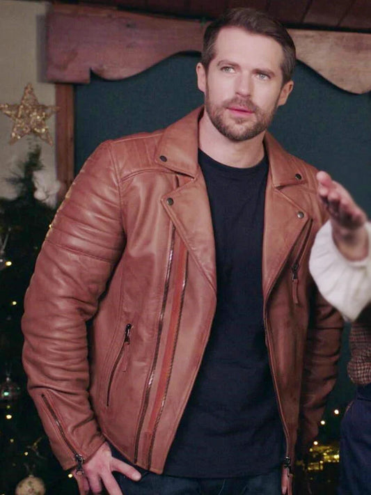 Christmas At Plumhill Manor Alfie Bailey Leather Jacket