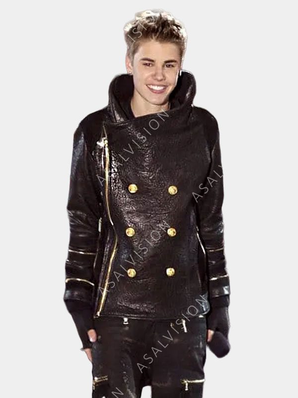 Christmas Concert Justin Bieber Black Jacket