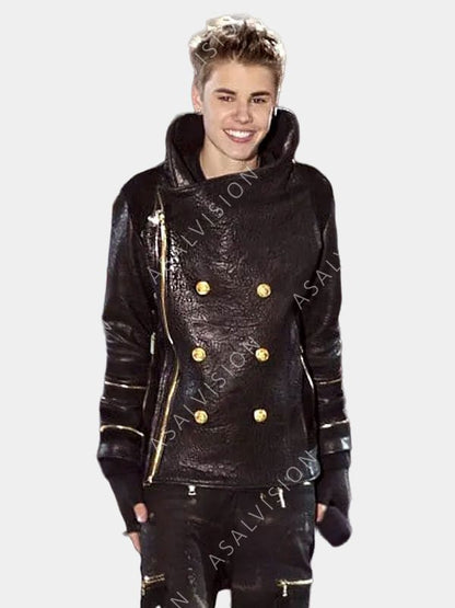 Christmas Concert Justin Bieber Black Jacket