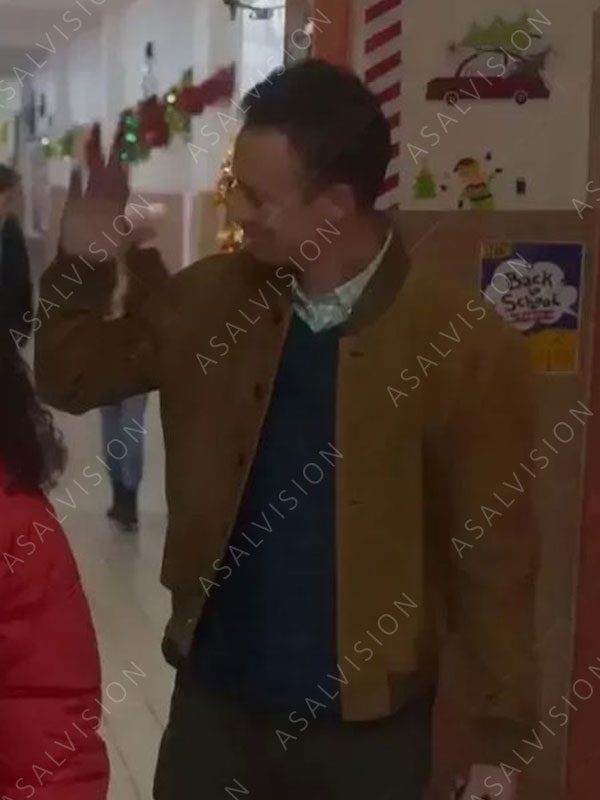 Christmas with You Brown Suede Leather Jacket