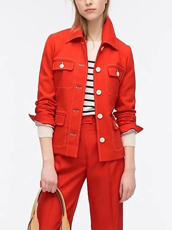 Cierra Ramirez TV Series Good Trouble Mariana Adams Red Jacket