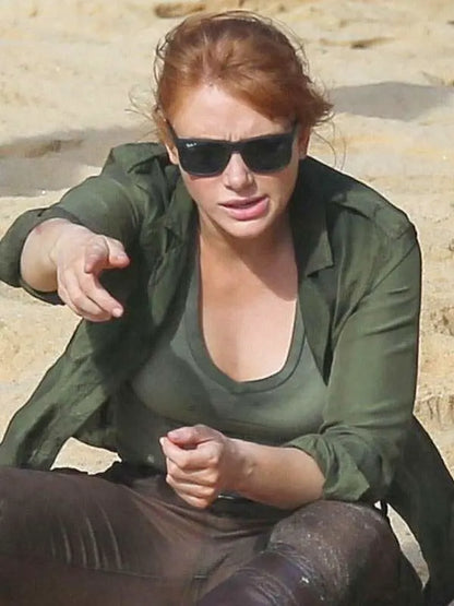 Claire Dearing Jurassic World Dominion 2022 Bryce Dallas Cotton Green Jacket