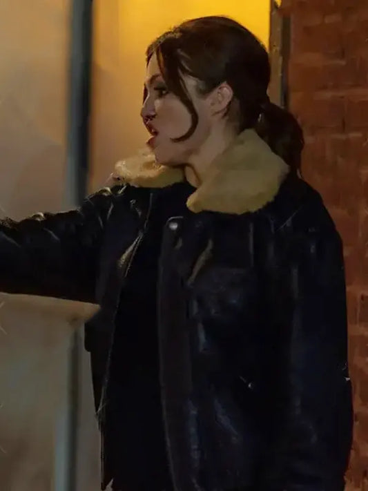 Claudia Flynn Power Book IV Shearling Leather Jacket