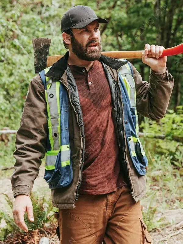 Clive Standen Cotton Brown Jacket