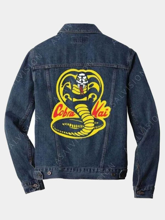 Cobra Kai Logo Denim Blue Jacket