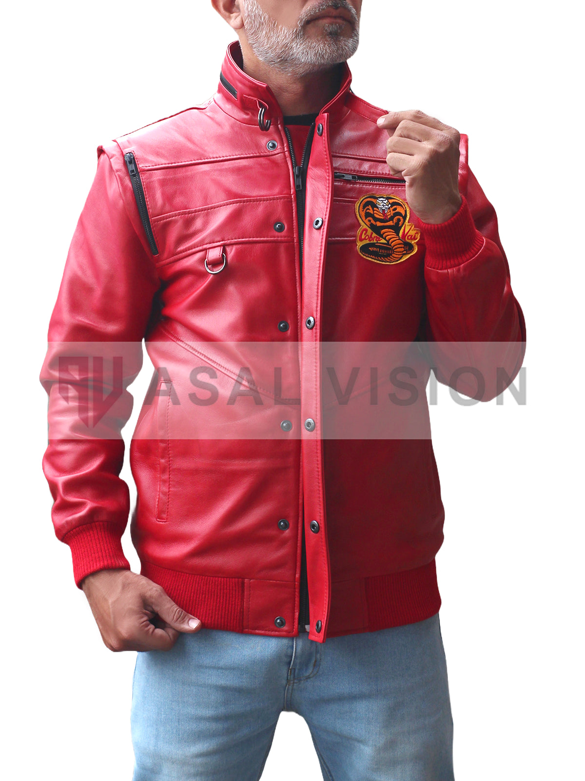 Cobra Kai Red Leather Jacket