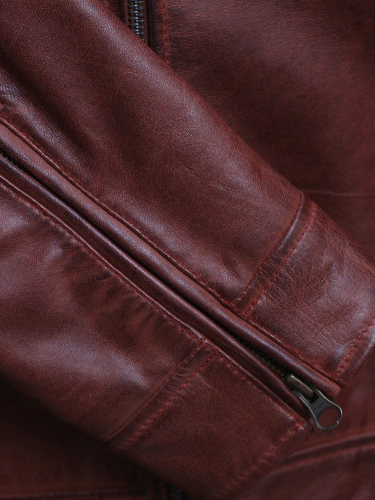 Cognac Cafe Racer Lambskin Leather Jacket