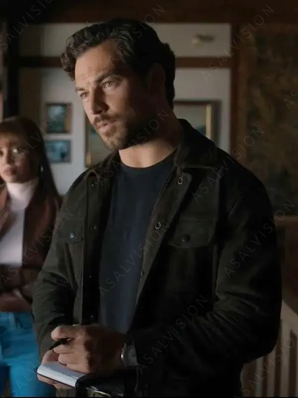 Cole Ellis Wild Cards Giacomo Gianniotti Brown Suede Leather Jacket