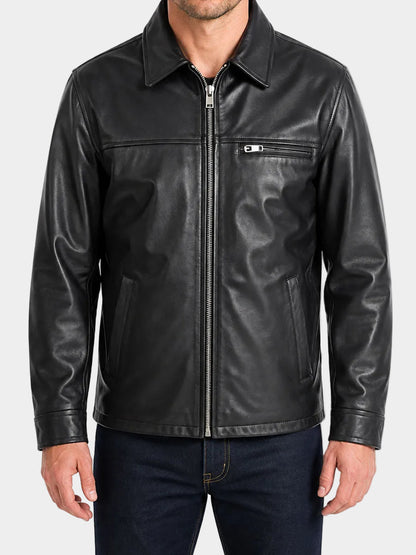 Coltrane Black Leather Jacket