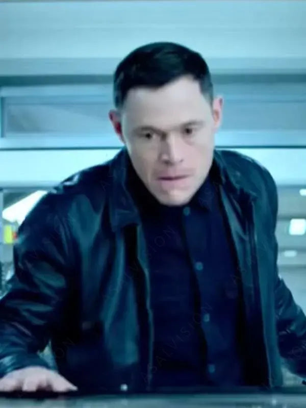 Cormac Lift 2024 Burn Gorman Black Genuine Leather Jacket