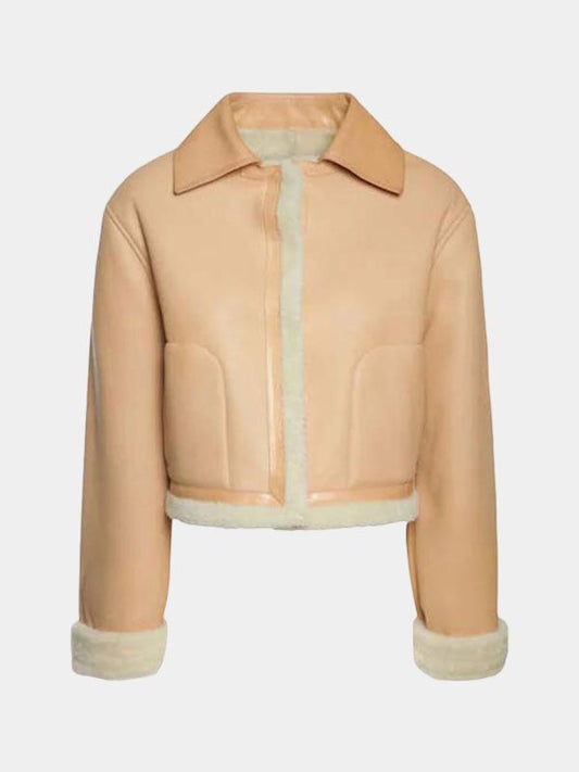 Cream Shearling Jacket