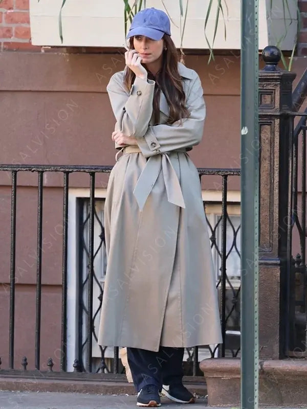 Dakota Johnson Movie Materialists Beige Coat
