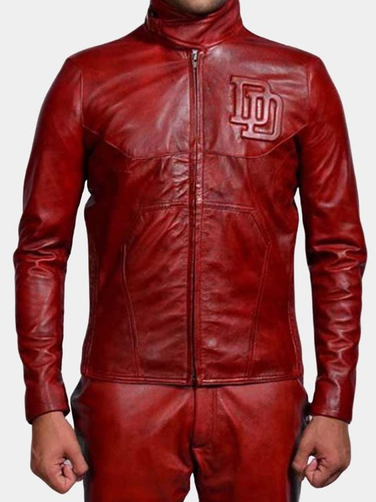 Daredevil Ben Affleck Red Leather Jacket